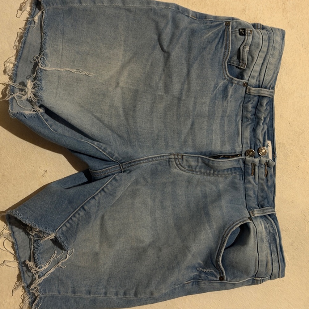 KanCan Light Blue Distressed Jean Shorts
